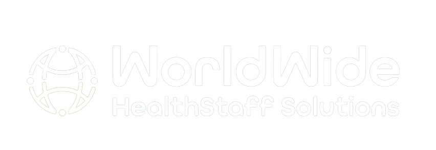 WorldWide HealthStaff Solutions Logo Whitepng